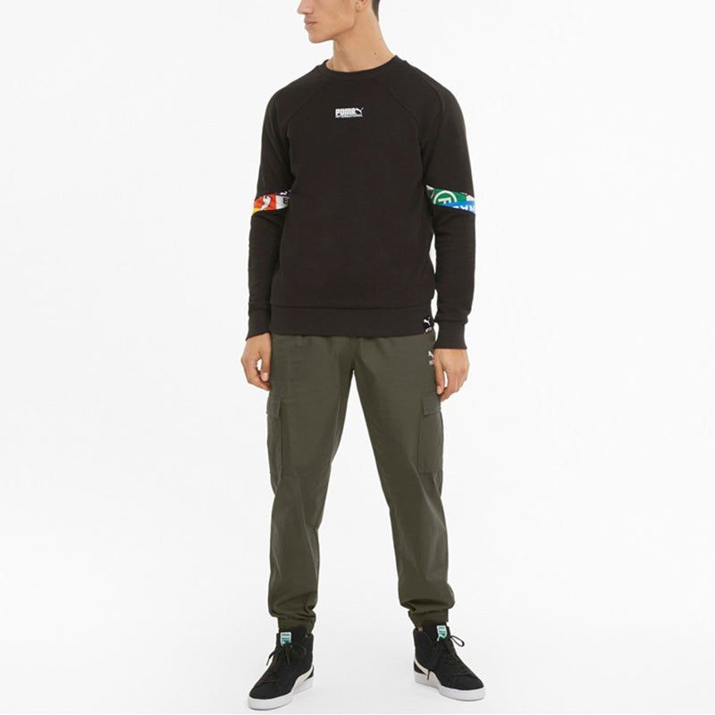 Puma Classic Cotton Twill Jogger Pants 'Olive Green' 531361-70 sold by KicksCrew product image thumbnail 3