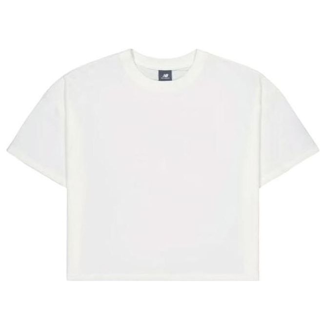 (WMNS) New Balance Cotton T-Shirt 'White' AWT31573-SST sold by KicksCrew