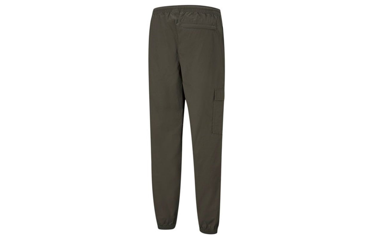 Puma Classic Cotton Twill Jogger Pants 'Olive Green' 531361-70 sold by KicksCrew product image thumbnail 2