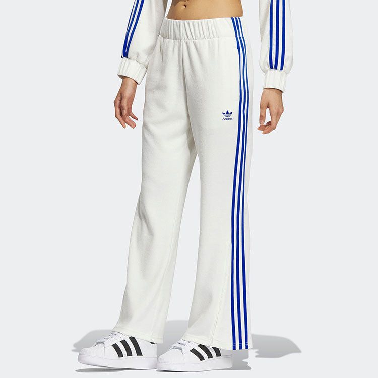 (WMNS) adidas Originals Track Pants 'White Blue' IY7121 sold by KicksCrew product image thumbnail 2