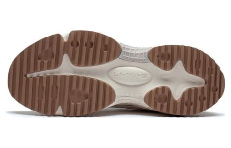 (WMNS) Li-Ning Star Wind Sneakers 'White Beige Brown' AGCT150-4 sold by KicksCrew