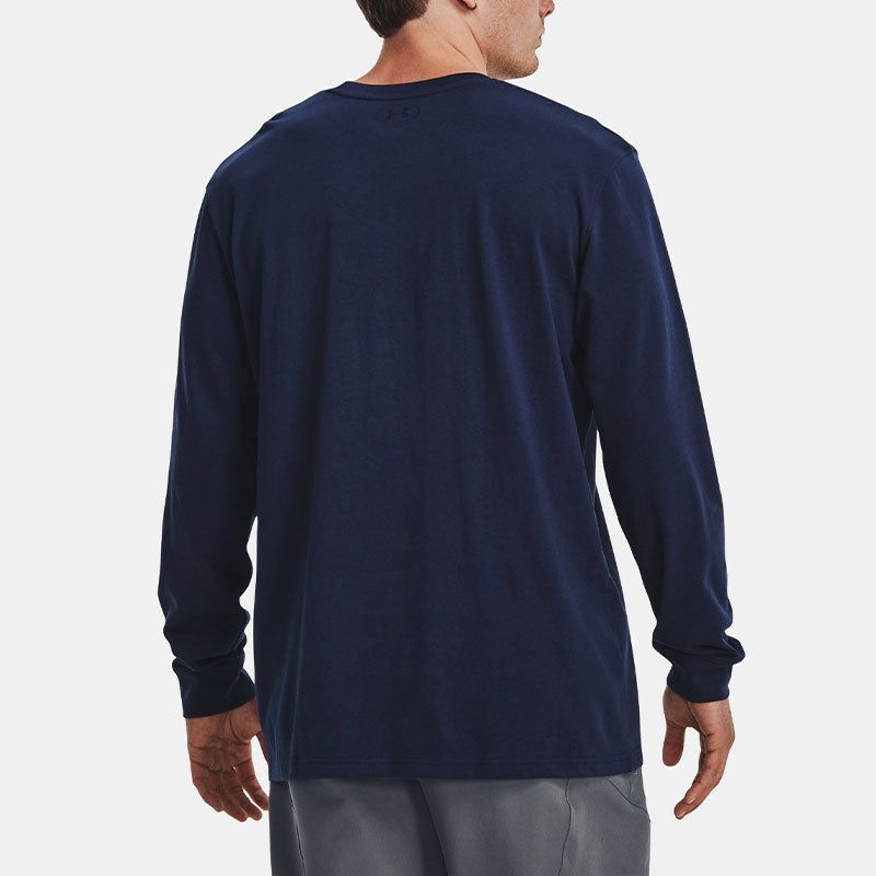 Under Armour Crest Heavyweight Long Sleeve T-shirt 'Midnight Navy Gold' 1379576-410 sold by KicksCrew product image thumbnail 4