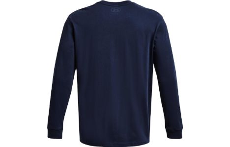 Under Armour Crest Heavyweight Long Sleeve T-shirt 'Midnight Navy Gold' 1379576-410 sold by KicksCrew