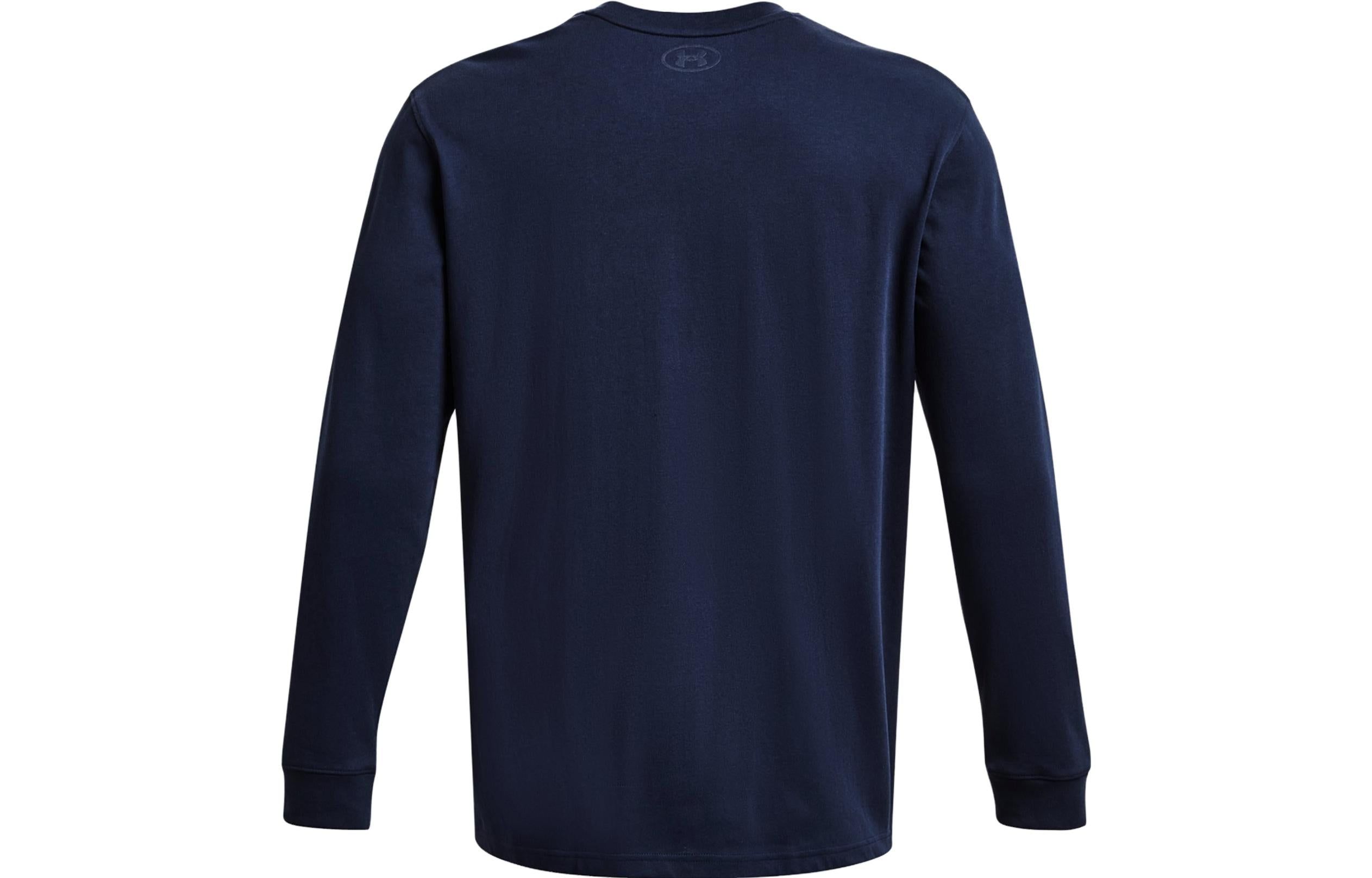 Under Armour Crest Heavyweight Long Sleeve T-shirt 'Midnight Navy Gold' 1379576-410 sold by KicksCrew product image thumbnail 2
