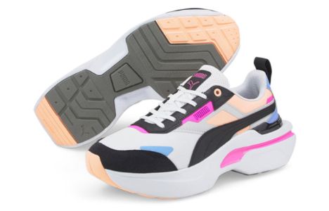 (WMNS) Puma Kosmo Rider Bright 'White Grey Violet' 384858-01 sold by KicksCrew