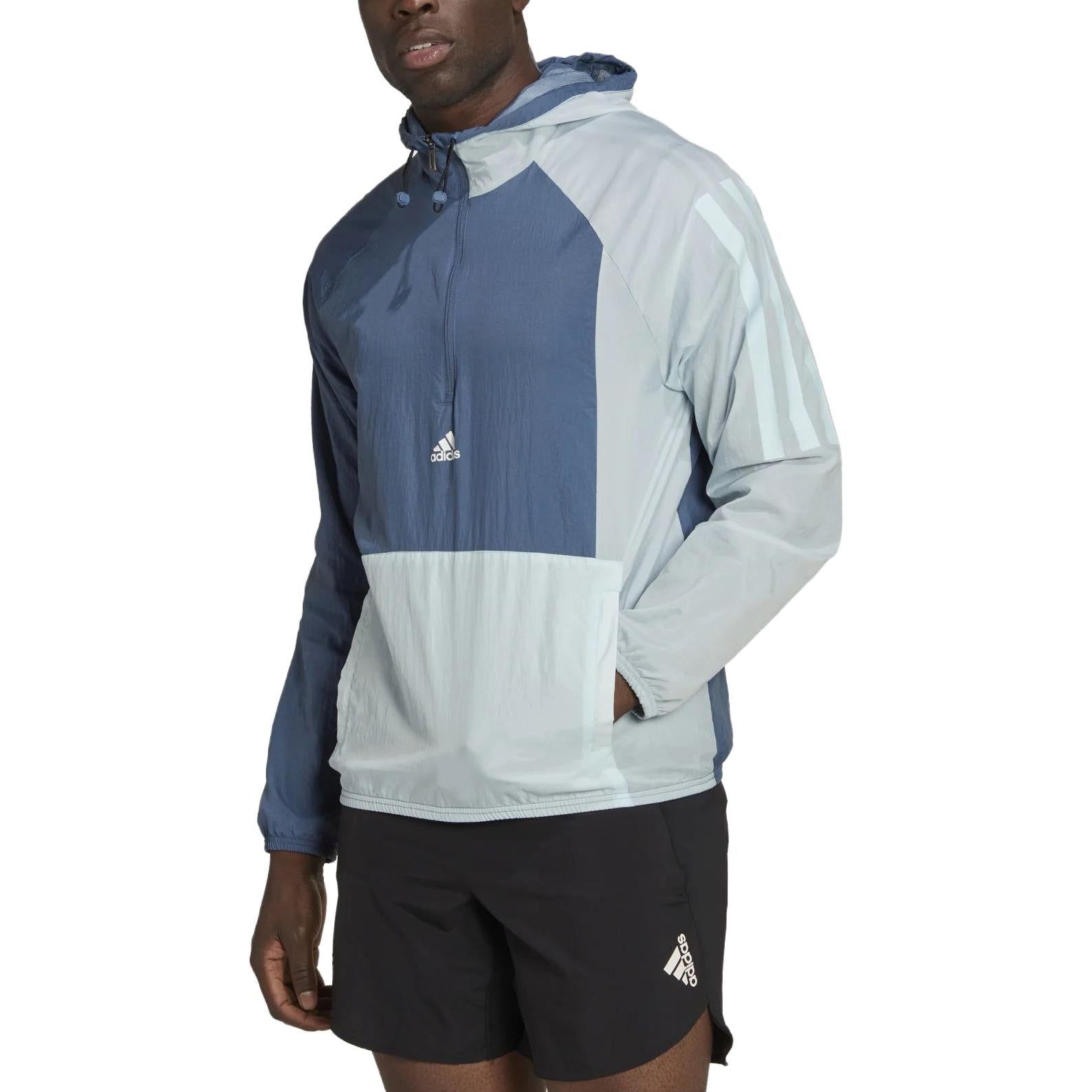 adidas Training 1/2-Zip Colourblock Track Top 'Wonder Steel' HZ9707 sold by KicksCrew product image thumbnail 2