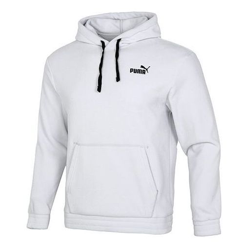 Puma Logo Polar Fleece Hoodie 'Grey' 534929-72 sold by KicksCrew
