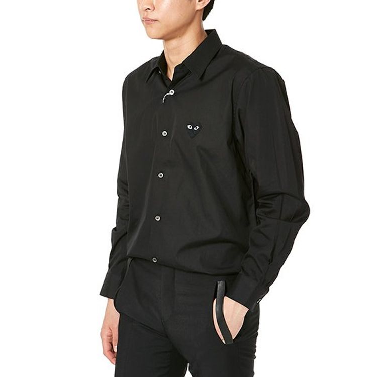 COMME des GARCONS PLAY Black Emblem Button Down 'Black' AZ-B004-051-1 sold by KicksCrew product image thumbnail 5