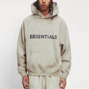 Fear of God Essentials FW20 Logo Hoodie 'Moss' 192250500206245 sold by KicksCrew