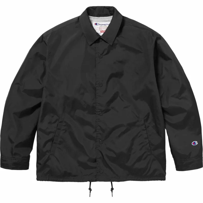 Supreme x Champion Coacches Jacket 'Black White' SUP-SS24-280 sold by KicksCrew