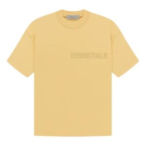 Fear of God Essentials Drop2 SS23 LS SS Tee 'Sand' 125BT222004F sold by KicksCrew