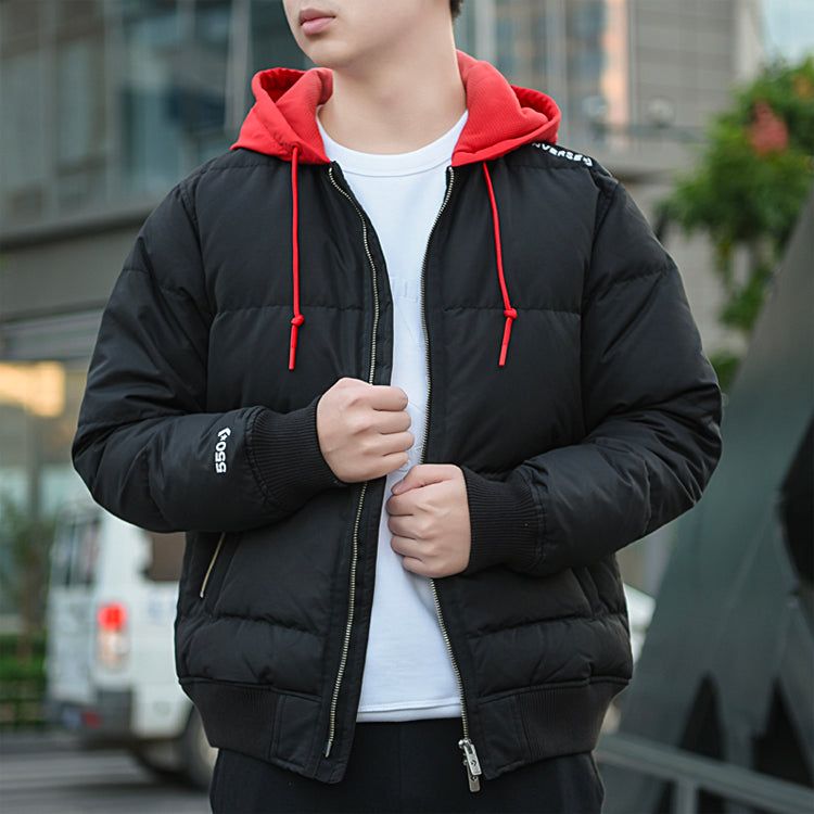Converse Court Down Bomber Jacket 'Black Red' 10019992-A01 sold by KicksCrew product image thumbnail 5