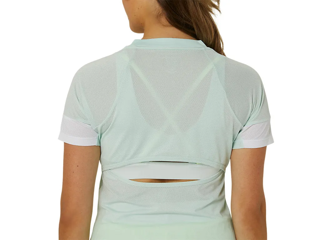 (WMNS) ASICS Game T-shirt 'Pale Blue' 2042A301-409 sold by KicksCrew product image thumbnail 2