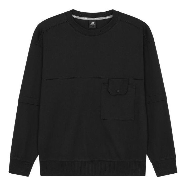 New Balance Casual Lifestyle Sweatshirt 'Black' AMT21369-BK sold by KicksCrew