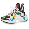 (WMNS) LOUIS VUITTON x YK Academy Archlight Sneakers 'White with Colorful Dots' 1AB9RC sold by KicksCrew