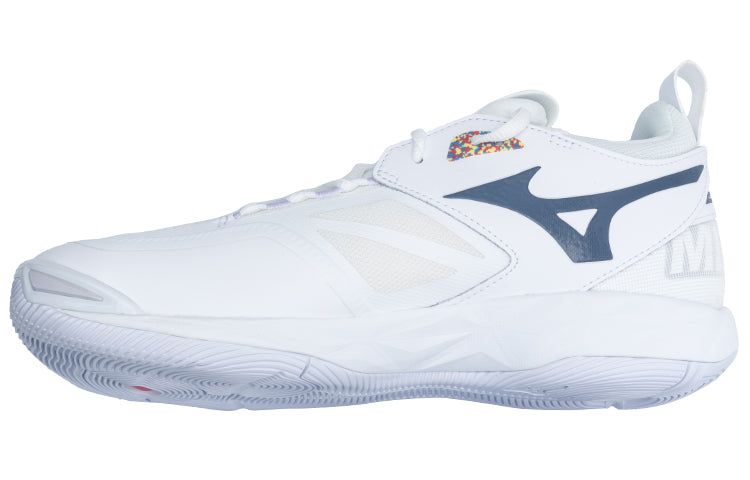 Mizuno Wave Momentum 2 Volleyball Shoes 'White Blue' V1GA211300 sold by KicksCrew product image thumbnail 5