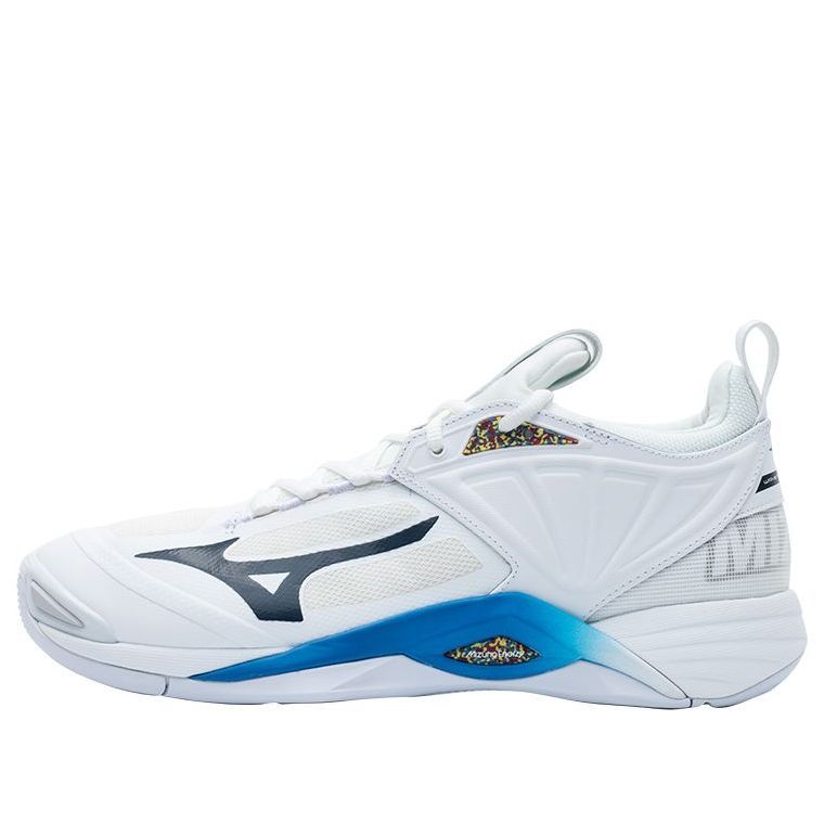 Mizuno Wave Momentum 2 Volleyball Shoes 'White Blue' V1GA211300 sold by KicksCrew