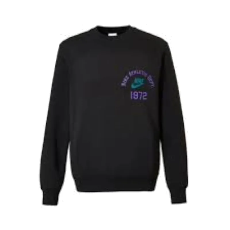 Nike Sportswear Crewneck 'Black Blue' FQ7972-010 sold by KicksCrew