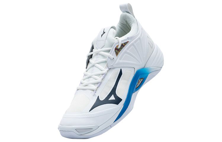 Mizuno Wave Momentum 2 Volleyball Shoes 'White Blue' V1GA211300 sold by KicksCrew product image thumbnail 2
