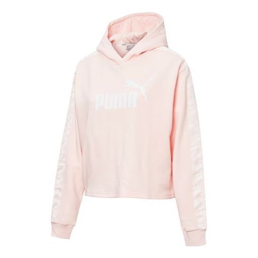 (WMNS) Puma Amplified Cropped Hoodie 'Pink' 583808-17 sold by KicksCrew
