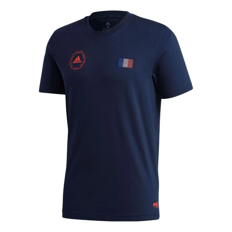 adidas Tsubasa France T-Shirt 'Navy' FQ7639 sold by KicksCrew