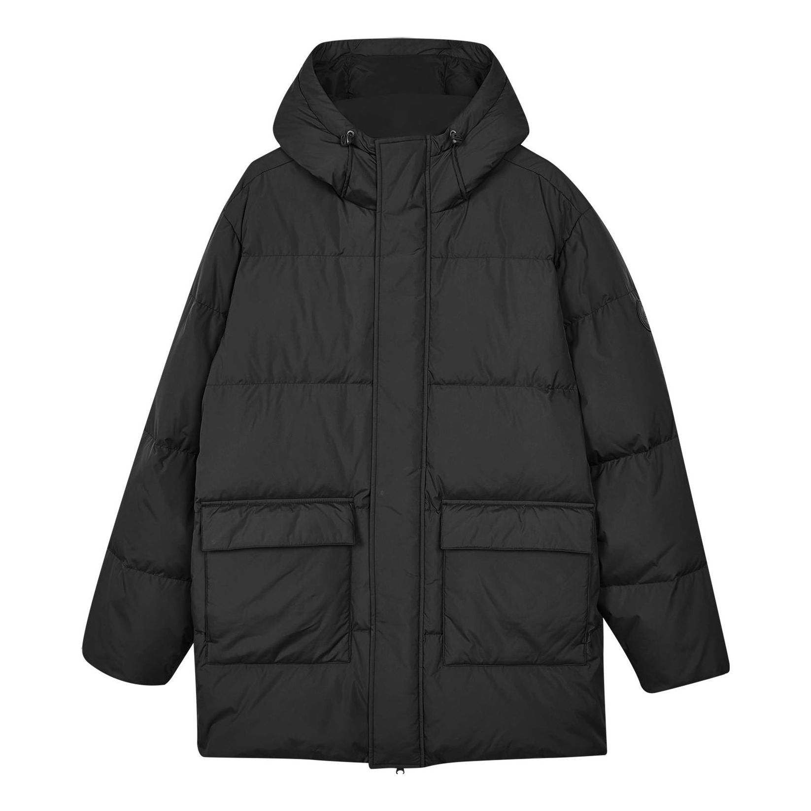 Skechers Casual Long Down Jacket 'Black' L423M091-0018 sold by KicksCrew