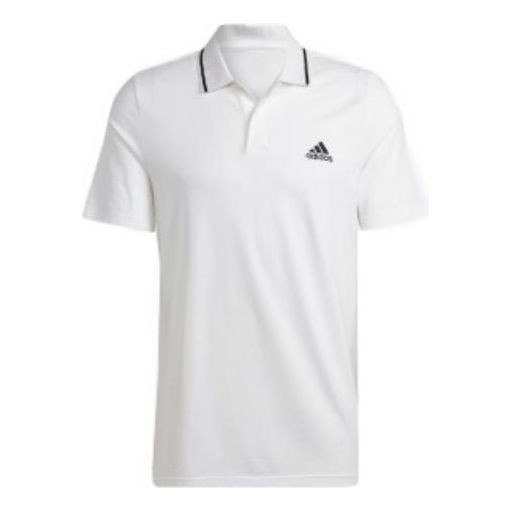 adidas Essentials Piqu Small Logo Polo Shirt 'White' IC9315 sold by KicksCrew
