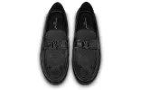 LOUIS VUITTON Moccasino Major Shoes 'Black Monogram' 1ABFIP sold by KicksCrew