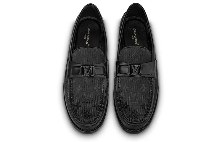 LOUIS VUITTON Moccasino Major Shoes 'Black Monogram' 1ABFIP sold by KicksCrew product image thumbnail 2