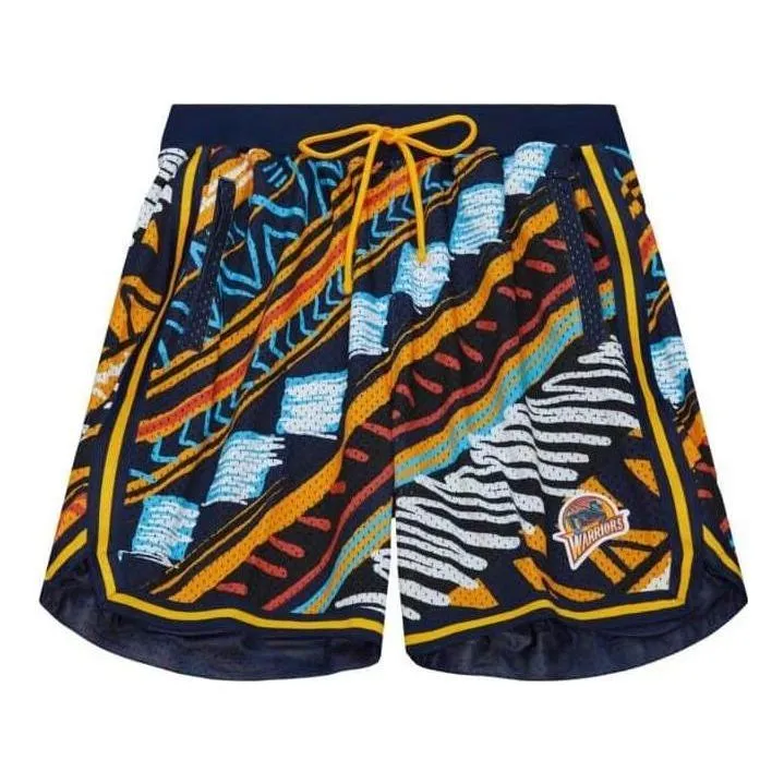 Mitchell & Ness x Game Day Tribal Shorts 'Multi-color' PSHR5599-GSWYYPPPBLUE sold by KicksCrew