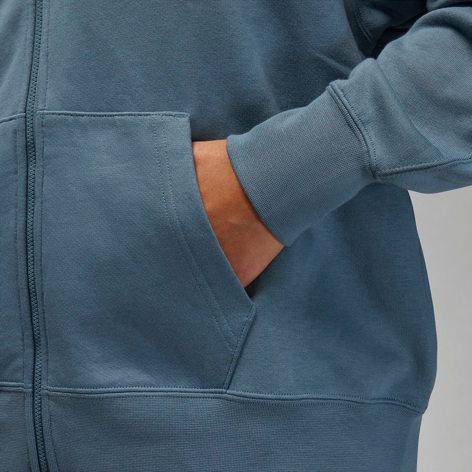 (WMNS) Air Jordan Flight Full-Zip Hoodie 'Blue' DZ3359-031 sold by KicksCrew product image thumbnail 3