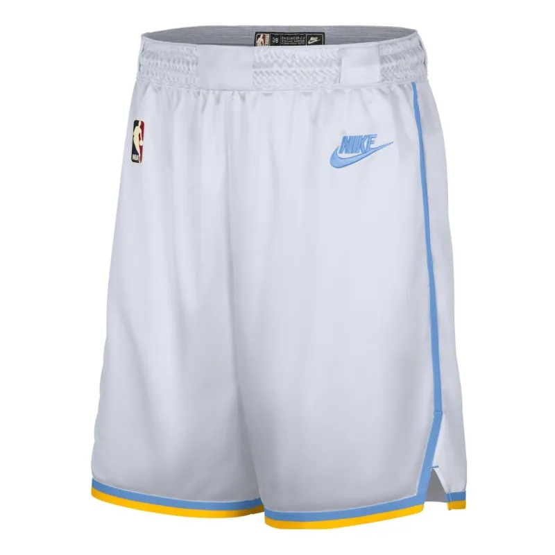 Nike x NBA Dri-Fit Los Angeles Lakers Shorts 'White' DO9505-100 sold by KicksCrew