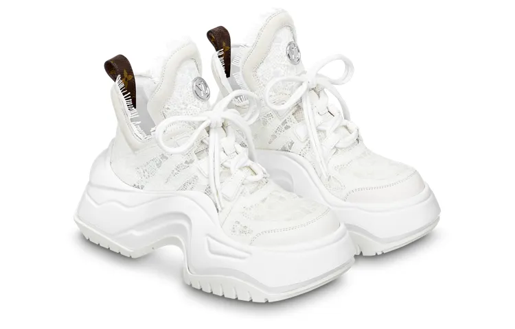 (WMNS) LOUIS VUITTON Archlight 2.0 Platform Sneakers 'White Lace' 1ABI41 sold by KicksCrew product image thumbnail 2
