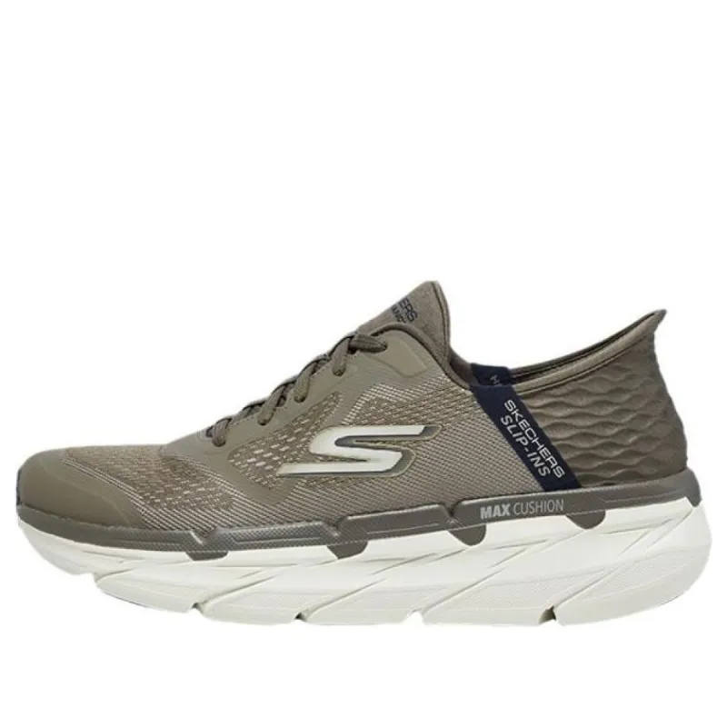 Skechers Max Cushioning Premier Shoes 'Tan Olive Green' 220313-TPE sold by KicksCrew