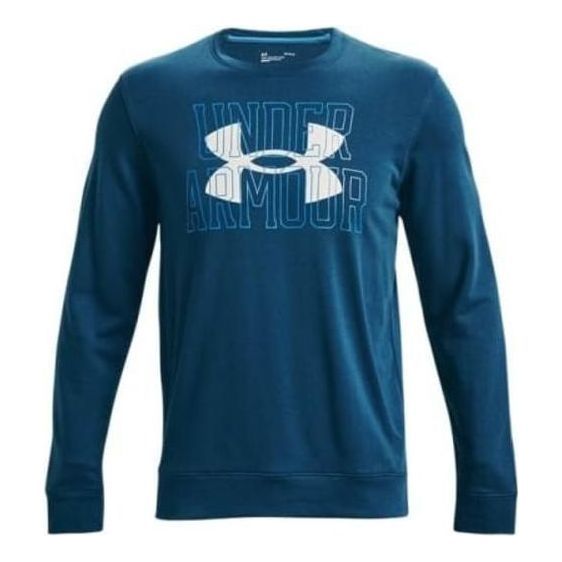 Under Armour RIVAL Terry Long Sleeve T-shirt 'Blue' 1370391-458 sold by KicksCrew