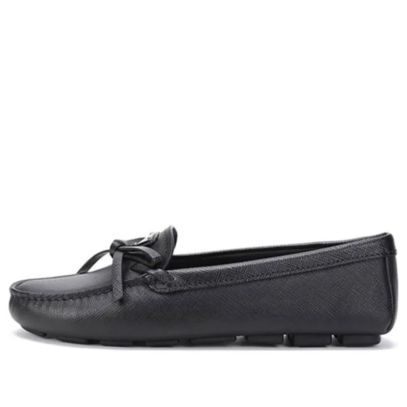 (WMNS) PRADA Saffiano Leather Driving Loafers 'Black' 1DD071_053_F0002_F_005 sold by KicksCrew