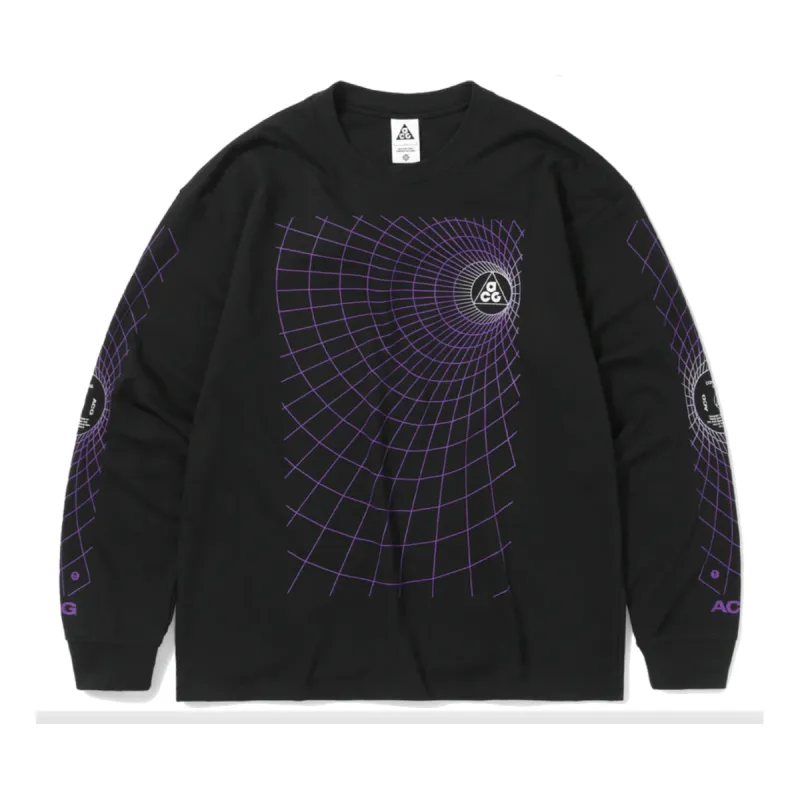 Nike ACG Manhole Long-Sleeve T-Shirt 'Black' FJ1133-010 sold by KicksCrew