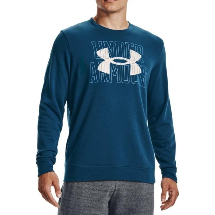 Under Armour RIVAL Terry Long Sleeve T-shirt 'Blue' 1370391-458 sold by KicksCrew product image thumbnail 3