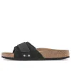 Birkenstock Oita Suede Leather Narrow Fit Sandals 'Black' 1024200 sold by KicksCrew