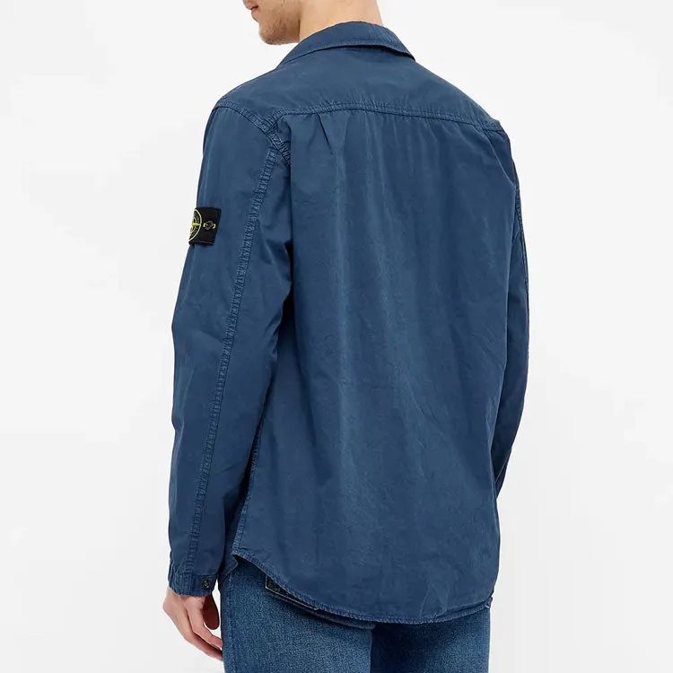 STONE ISLAND Two Pocket Overshirt 'Avio Blue' 7415110WN-V0124 sold by KicksCrew product image thumbnail 2