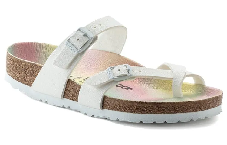 Birkenstock Mayari Vegan Birko-Flor Nubuck Sandals 'White' 1021187 sold by KicksCrew product image thumbnail 2