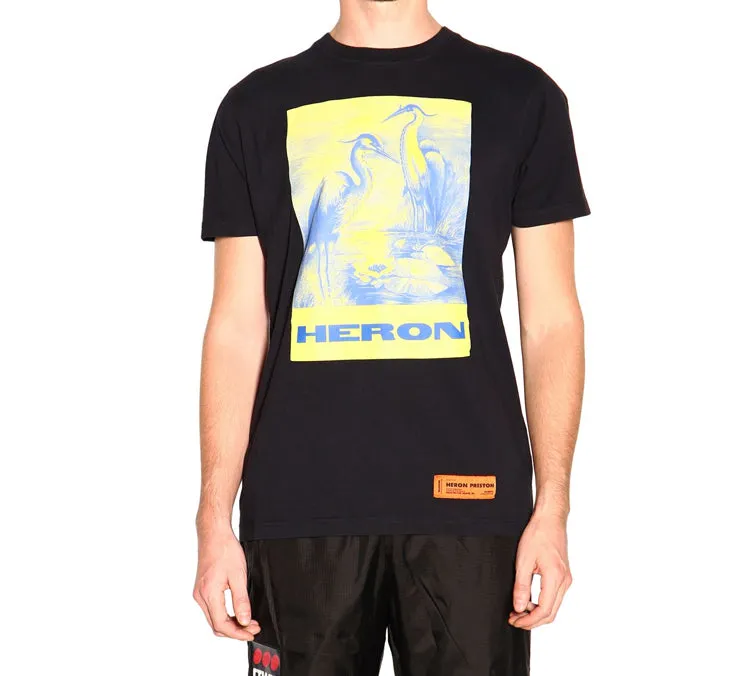 HERON PRESTON Heron Painting T-shirt 'Black' HMAA004F197600080488 sold by KicksCrew product image thumbnail 3