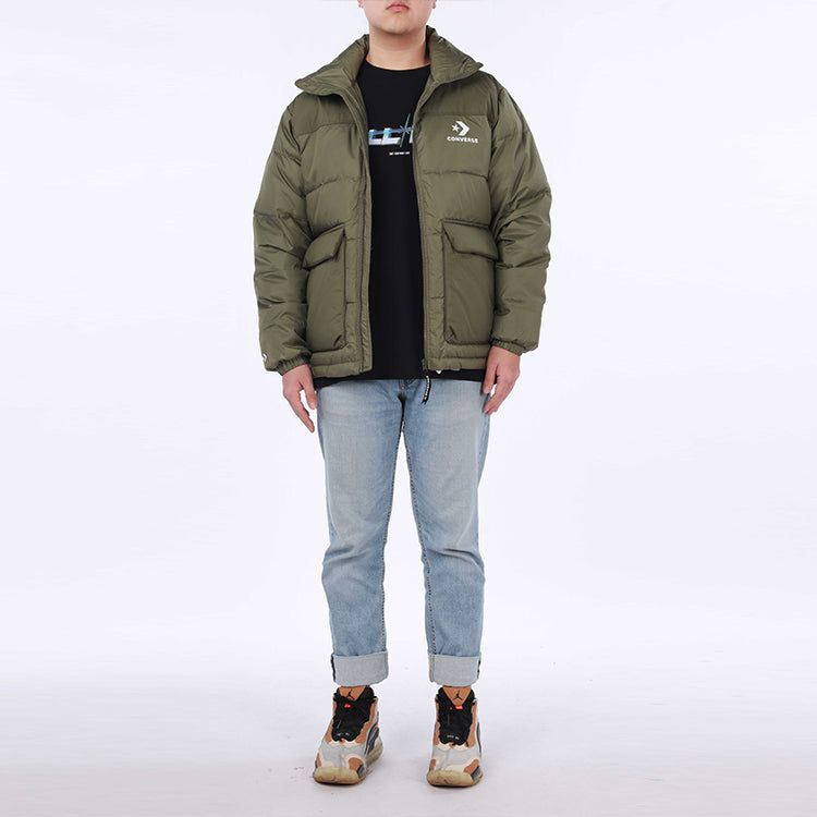 Converse Star Chevron Down Jacket 'Olive Green' 10023755-A04 sold by KicksCrew product image thumbnail 3
