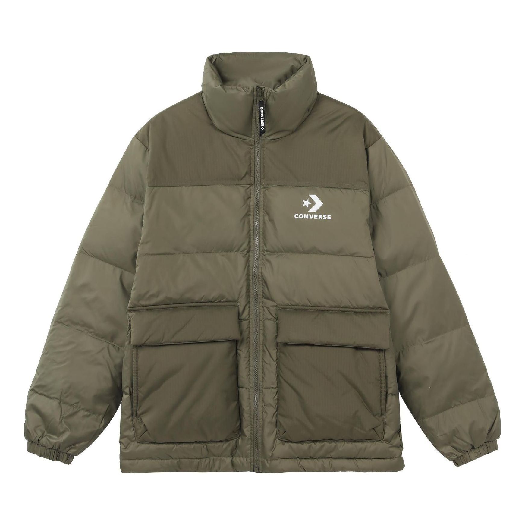Converse Star Chevron Down Jacket 'Olive Green' 10023755-A04 sold by KicksCrew