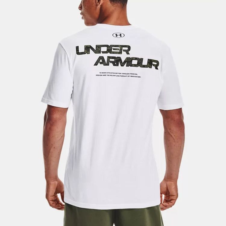 Under Armour Abc Camo Fill Wordmark T-shirt 'White Black' 1366456-100 sold by KicksCrew product image thumbnail 5