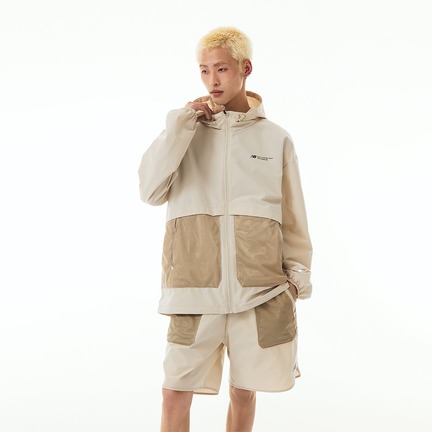 New Balance Woven Hooded Jacket 'Beige' NAE24151-LB sold by KicksCrew product image thumbnail 5