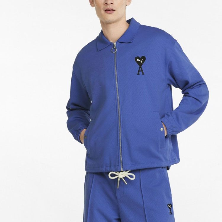 Puma X Ami Track Full Zip Jacket 'Blue' 534066-93 sold by KicksCrew product image thumbnail 3
