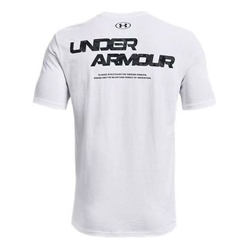 Under Armour Abc Camo Fill Wordmark T-shirt 'White Black' 1366456-100 sold by KicksCrew