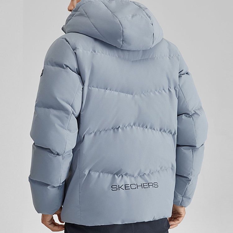 Skechers Lifestyle Series Warm Down Jacket 'Grey' P423M127-02N6 sold by KicksCrew product image thumbnail 3