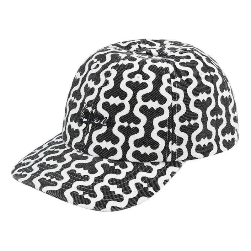 Supreme Monogram S Logo 6-Panel 'Black White' SUP-SS21-861 sold by KicksCrew